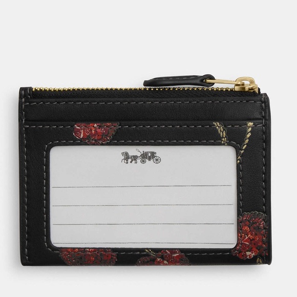 Coach Mini Skinny Id Case With Cherry Print NWT - Picture 6 of 6